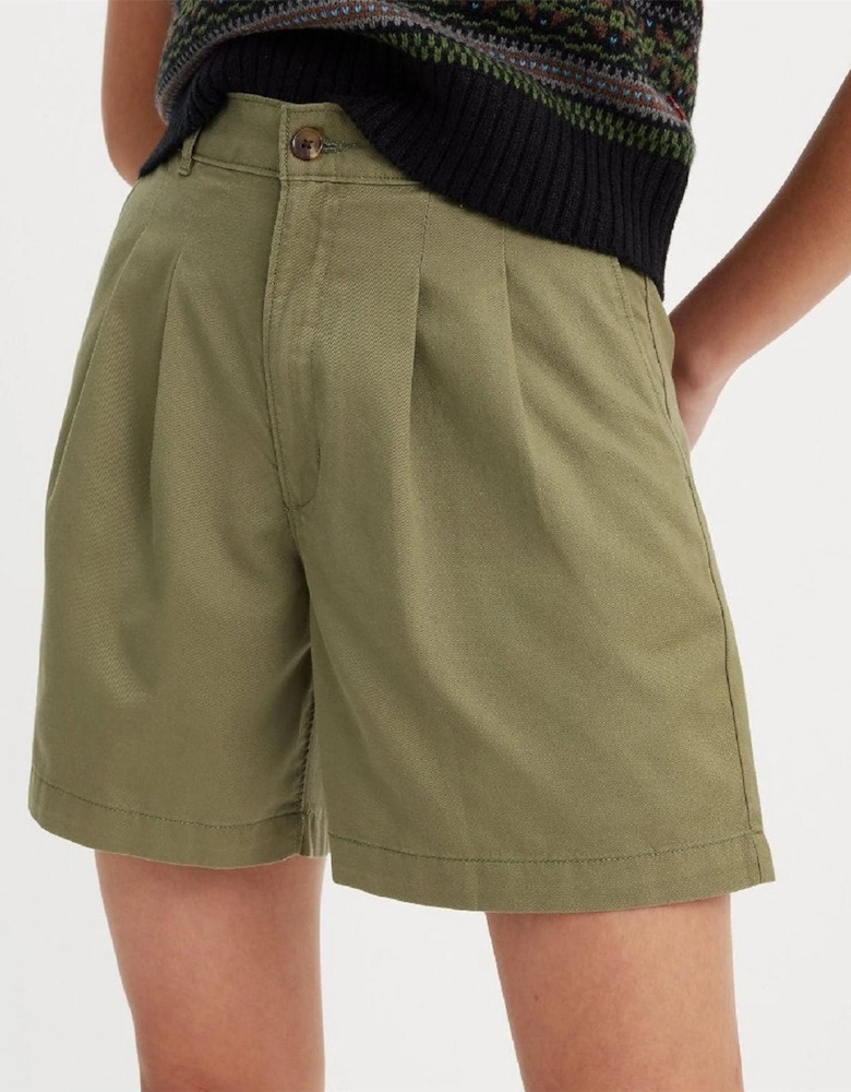 Pleated Trouser Short Deep Lic