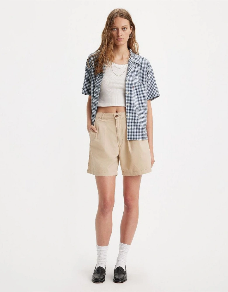 Pleated Trouser Short Deep Lic