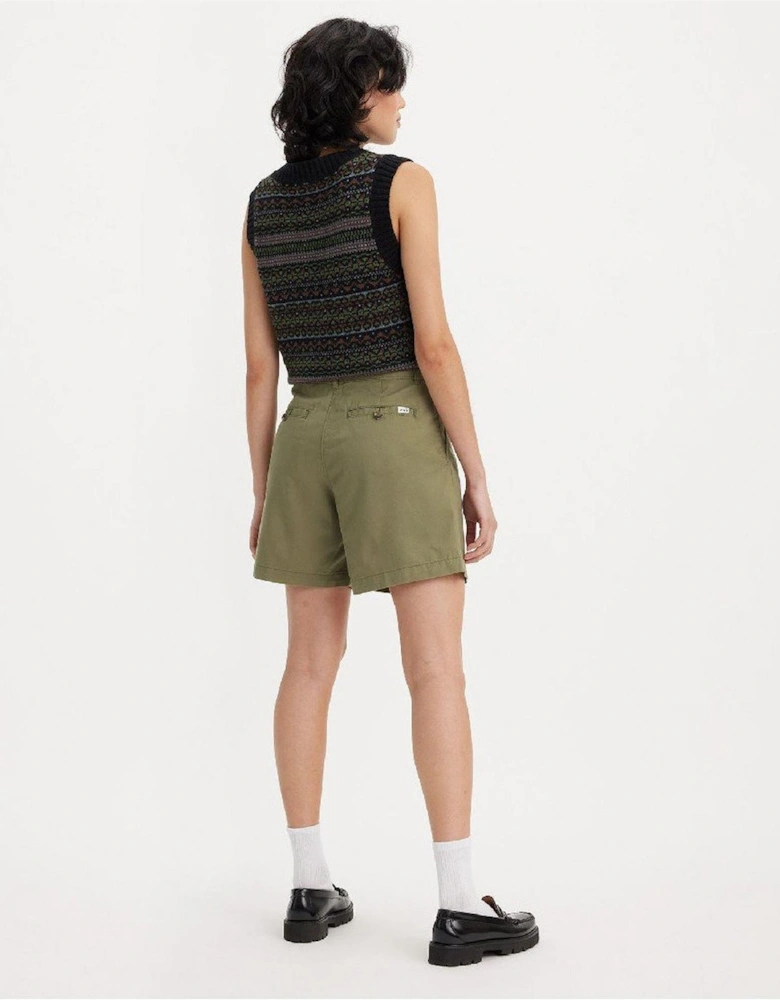 Pleated Trouser Short Deep Lic