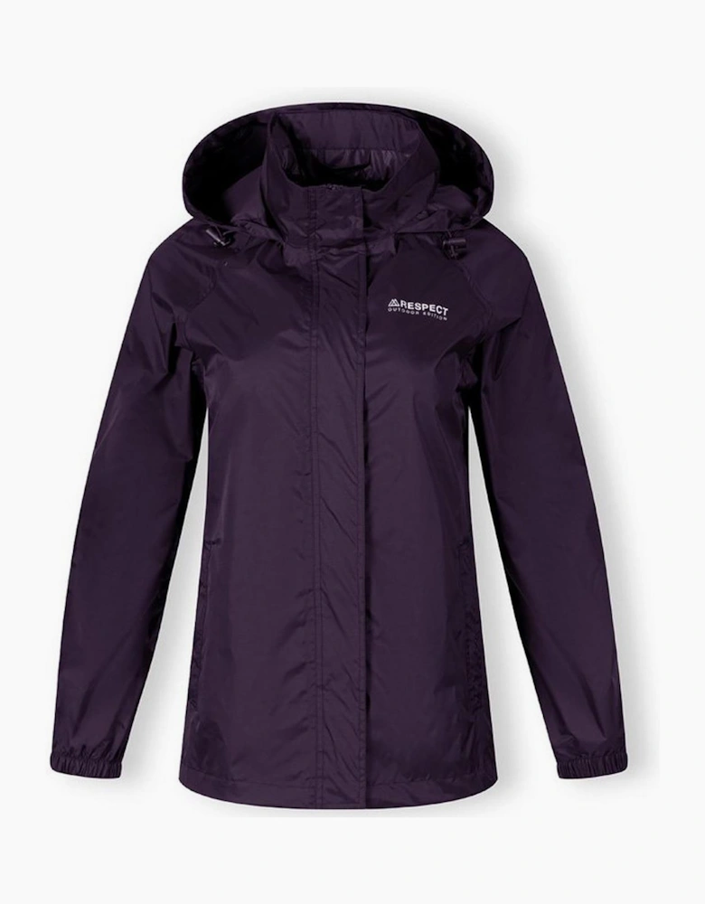 Women Packaway Waterproof Jacket Purple 36 48