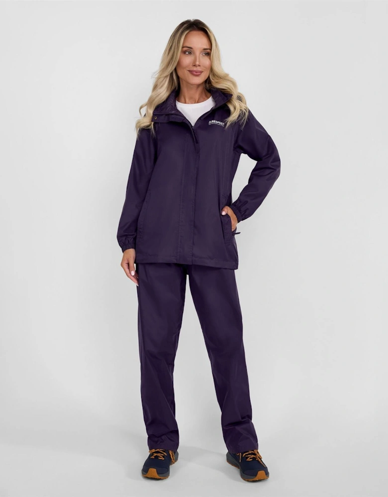 Women Packaway Waterproof Jacket Purple 36 48