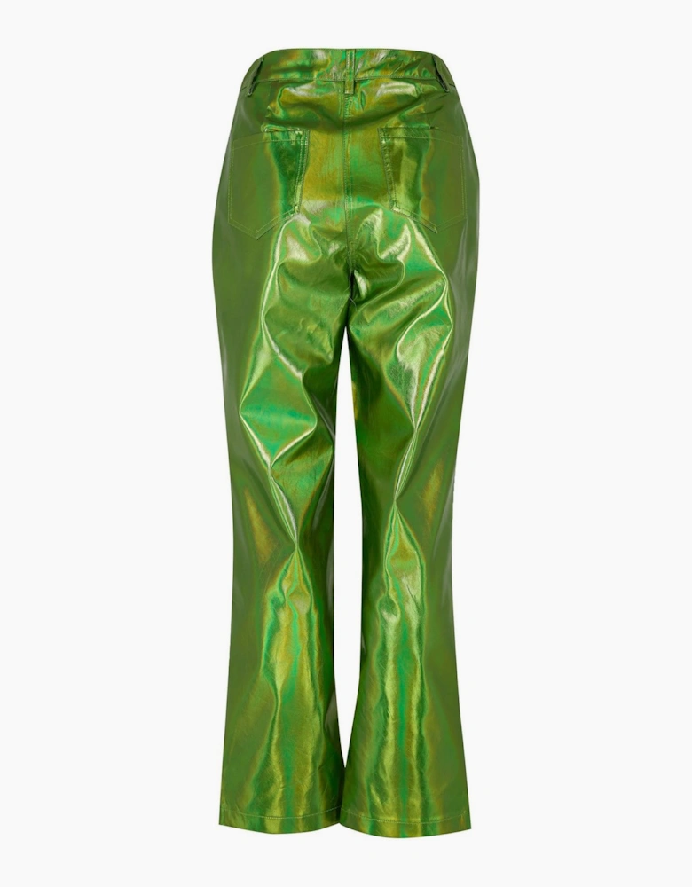 Lupe Metallic Patterned Five Pocket Pants
