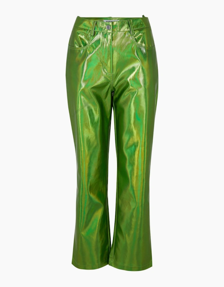 Lupe Metallic Patterned Five Pocket Pants