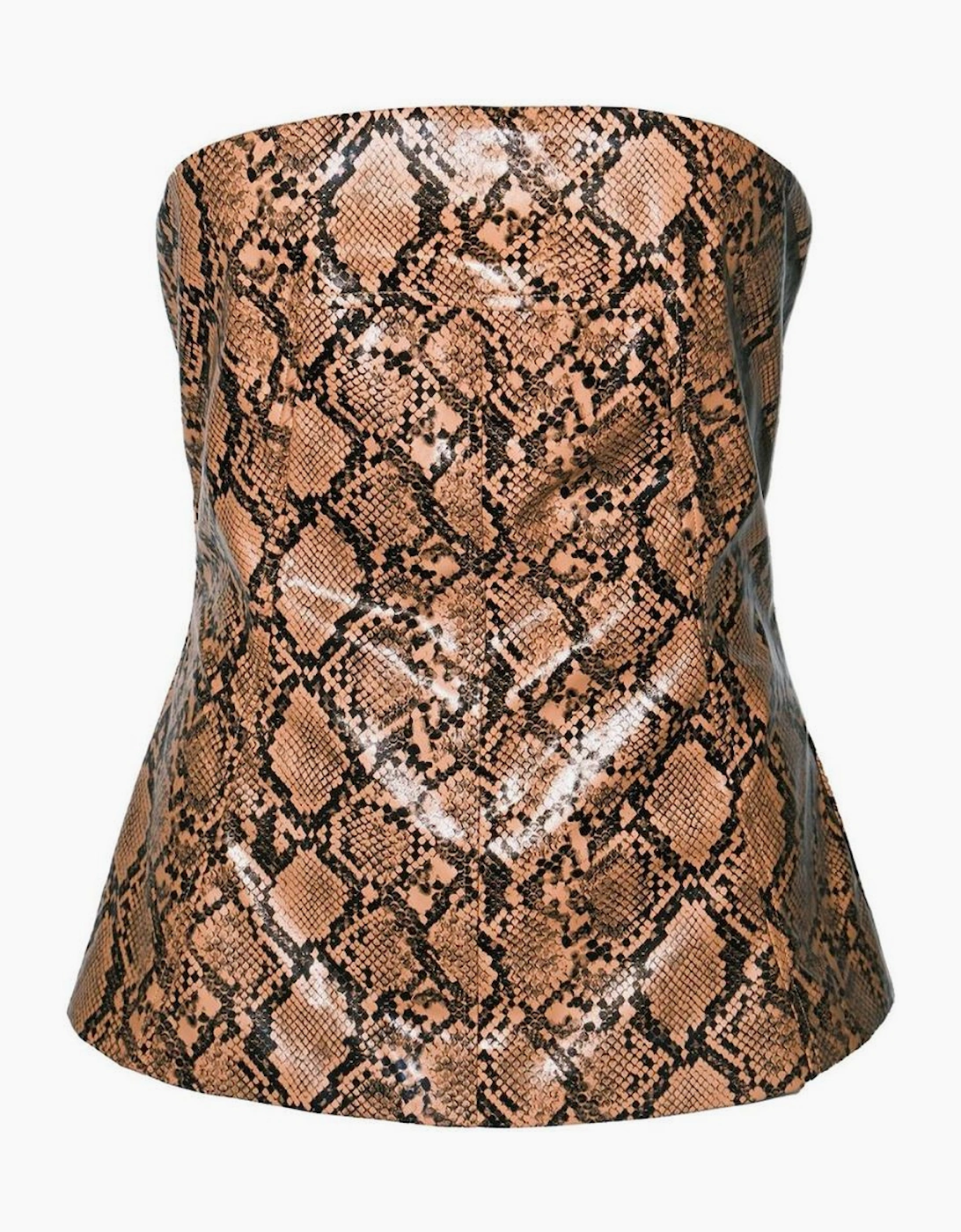 Snake Print Tube Sleeveless Top, 2 of 1