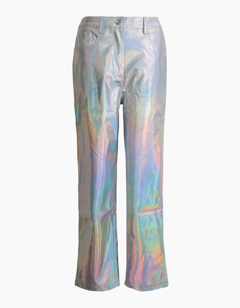 Lupe Iridescent Patterned Straight Trousers