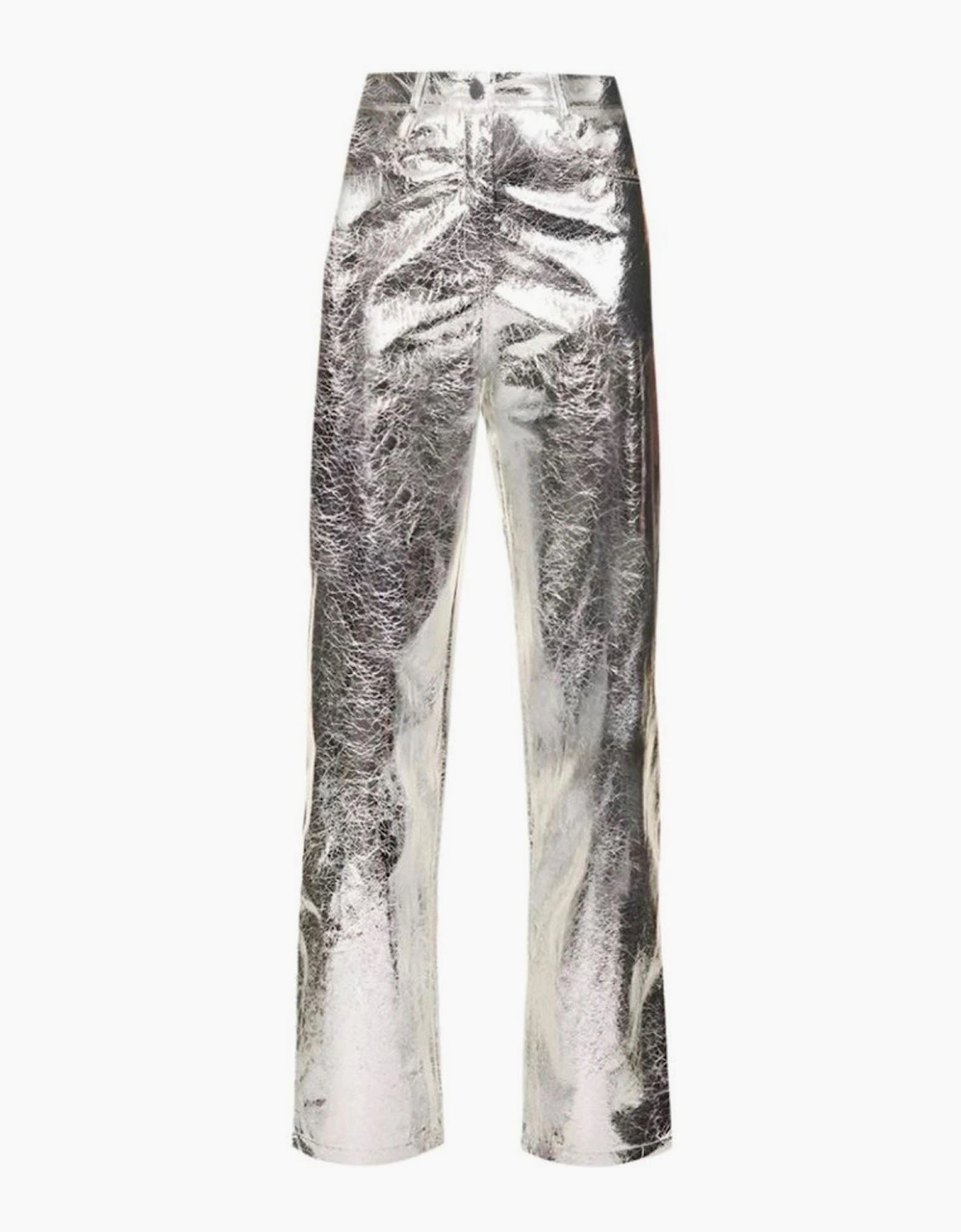 Lupe Metallic Patterned Straight Trousers
