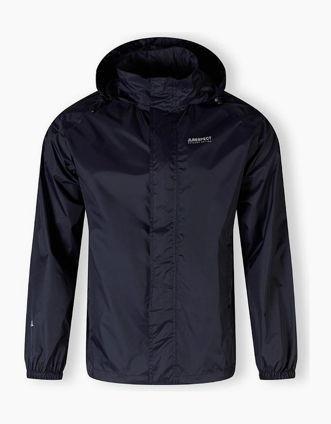 Men Packaway Waterproof Jacket With Zip Pockets Navy