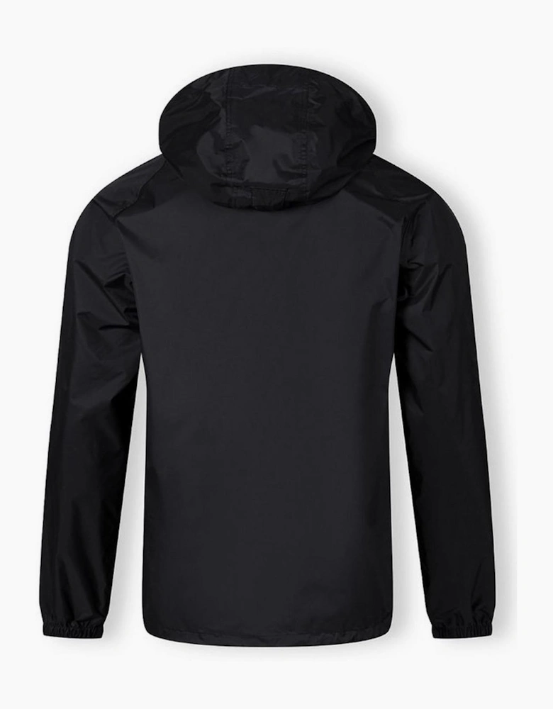 Men Packaway Waterproof Jacket With Zip Front Black Xs 3xl