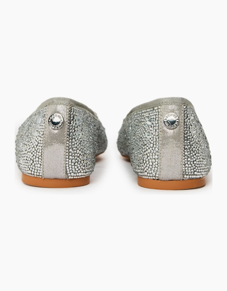 Blossoms R Metallic Patterned Flats