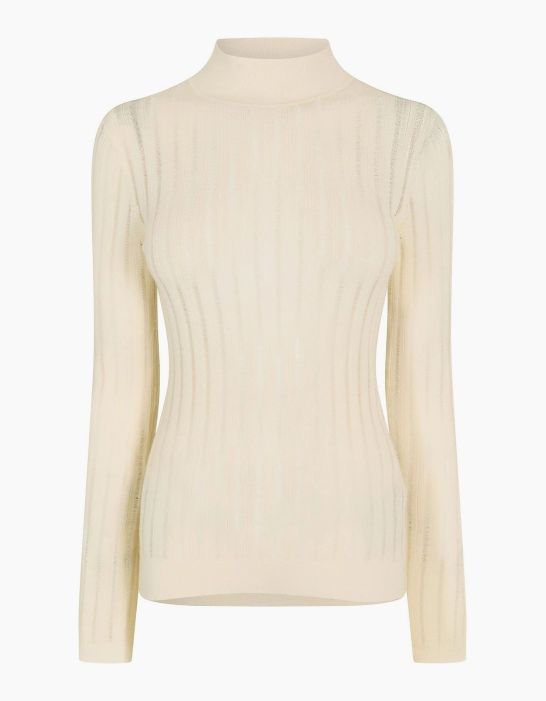 Mock Neck Long Sleeve Slim Fit Sweater