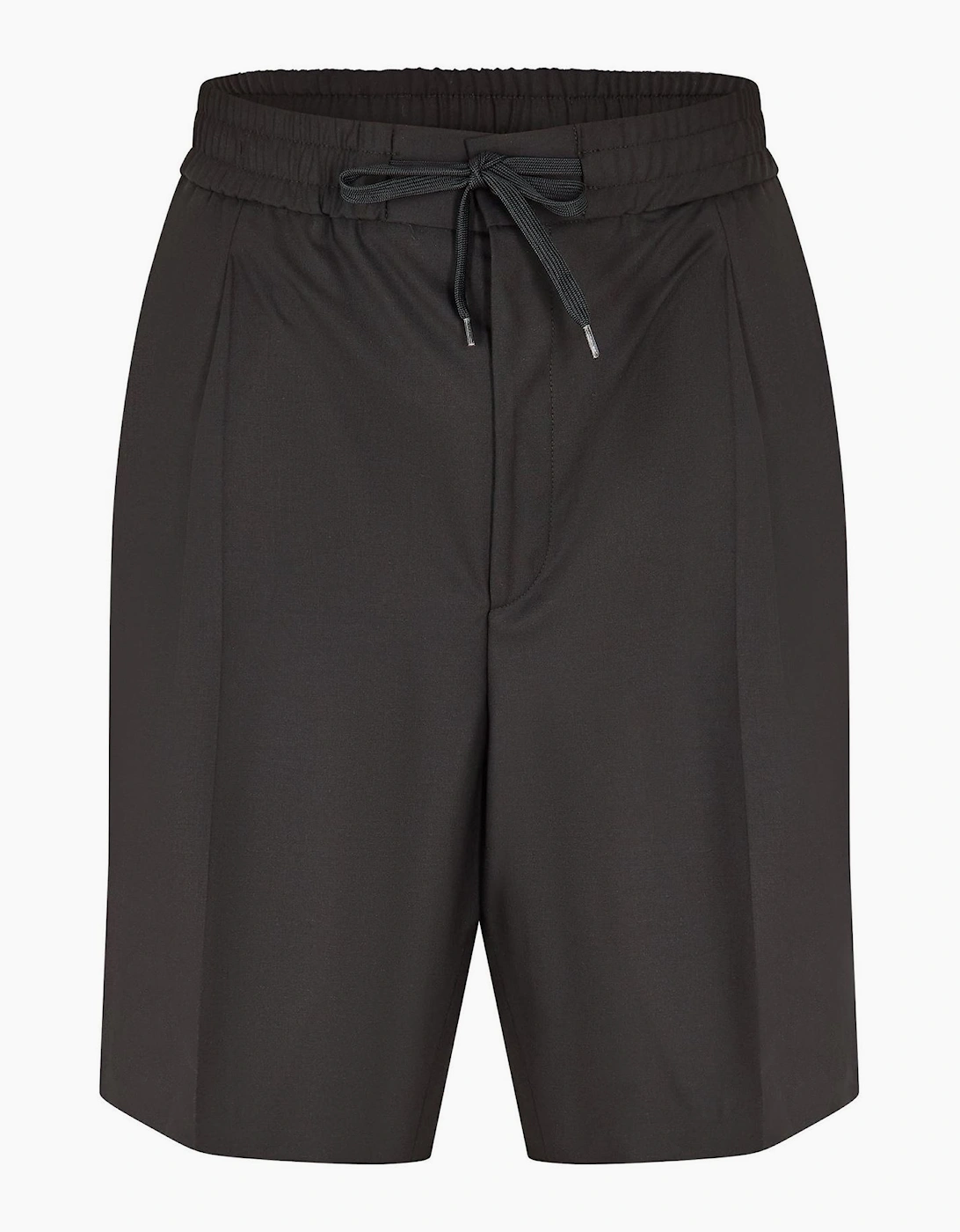 Solid Patterned Shorts with Elasticated Waistband