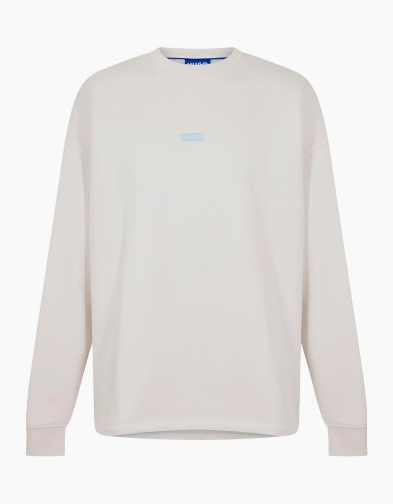 Crew Neck Ribbed Collar Long Sleeve Sweatshirt