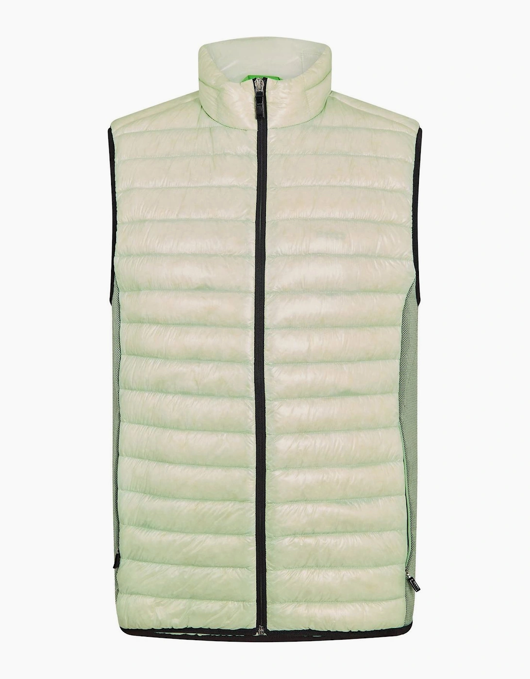 Techno Horizontal Stripe Zipped Pocket Gilet