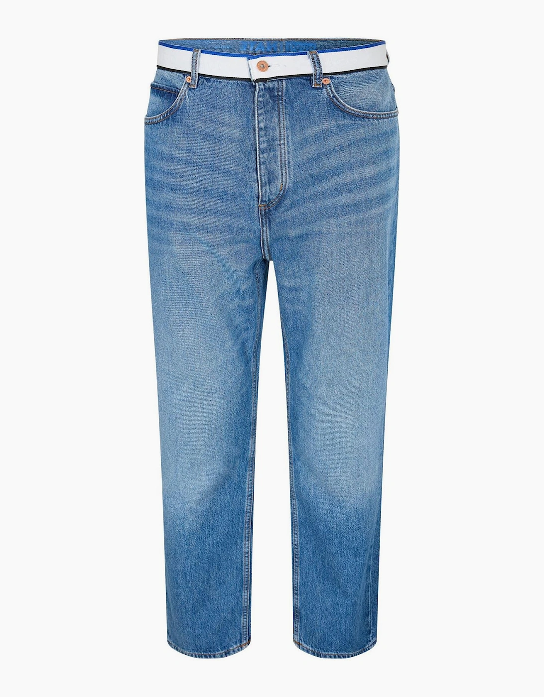 Nate Tape Wide Leg Jeans