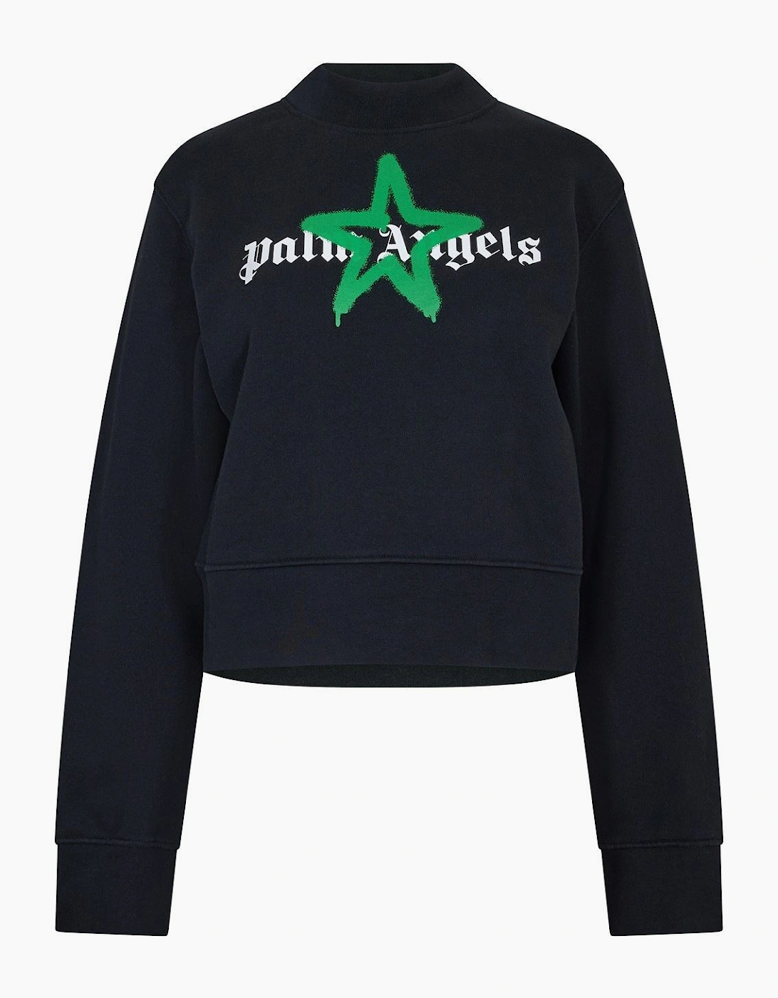 Palm Angels Women's Black/Multi Palm Star Fit Crew - Size 18 2XL