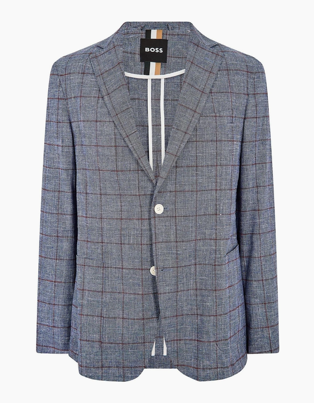 Plaid Patterned Notch Collared Waist Coat, 4 of 3