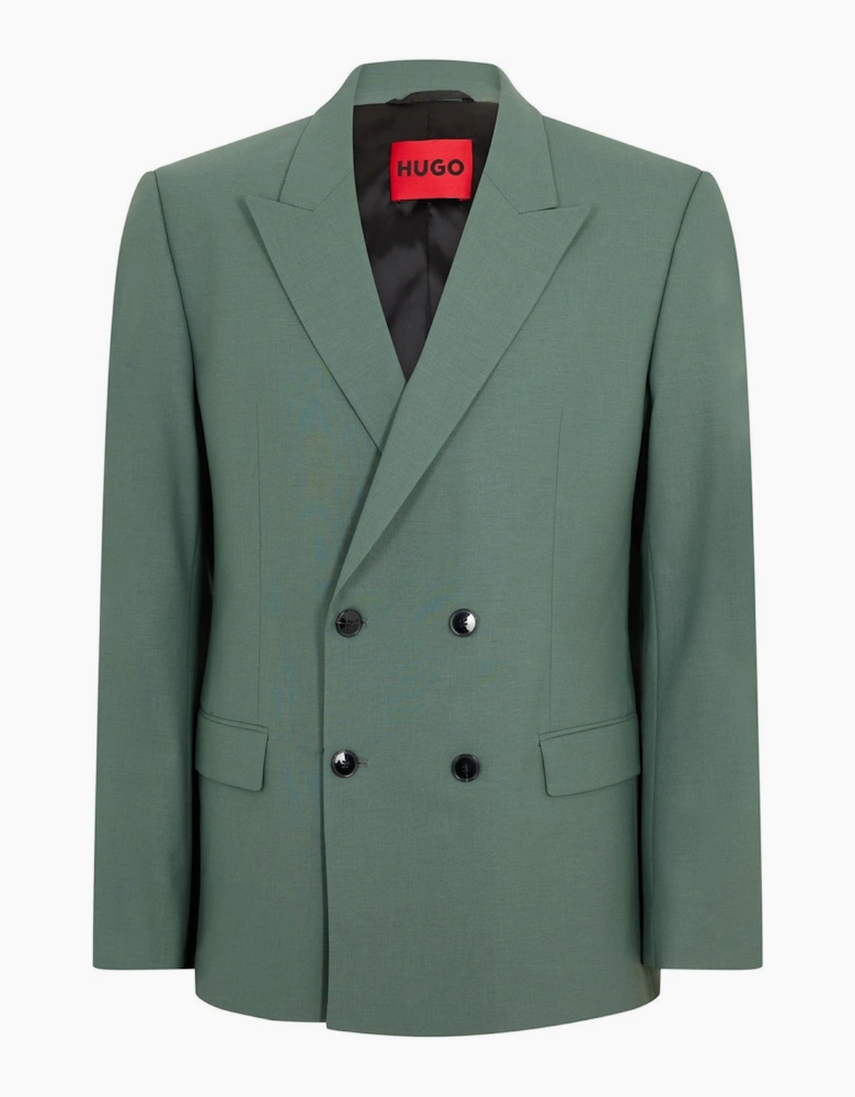 Solid Patterned Blazer with Flap Pocket