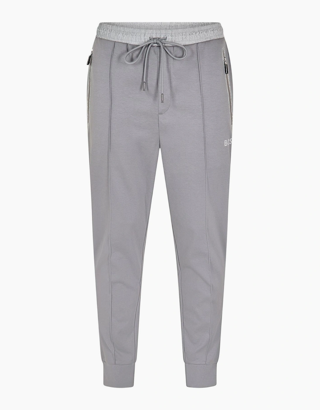 Mirror Zipped Pocket Solid Patterned Joggers