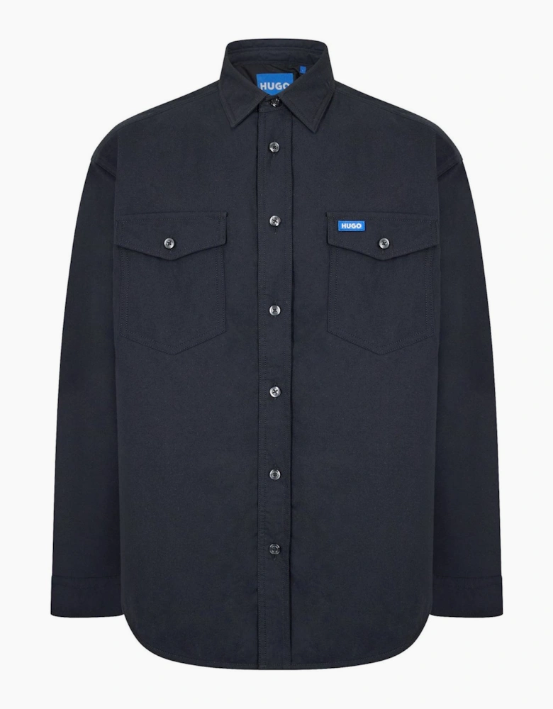 Ebad Padded Overshirt with Logo Badge