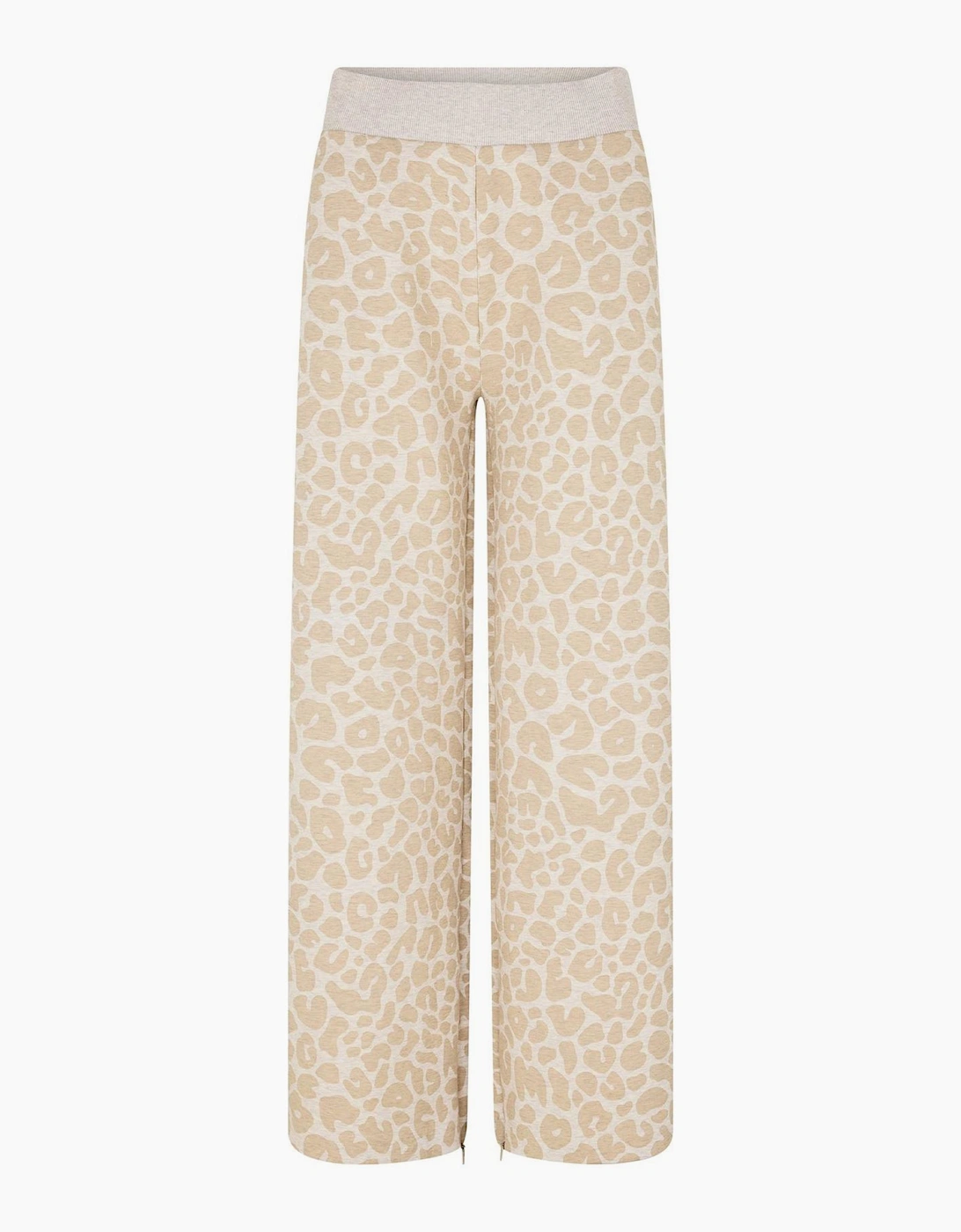 Leopard Patterned Wide Leg Joggers, 4 of 3