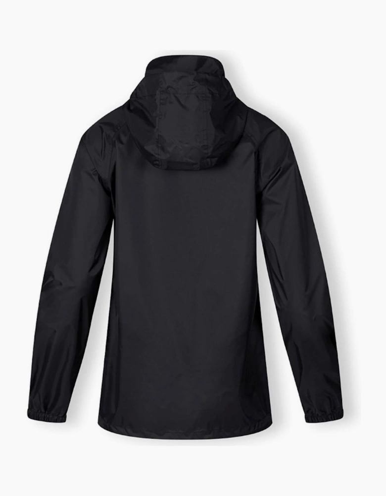 Packaway Waterproof Jacket With Hood Black