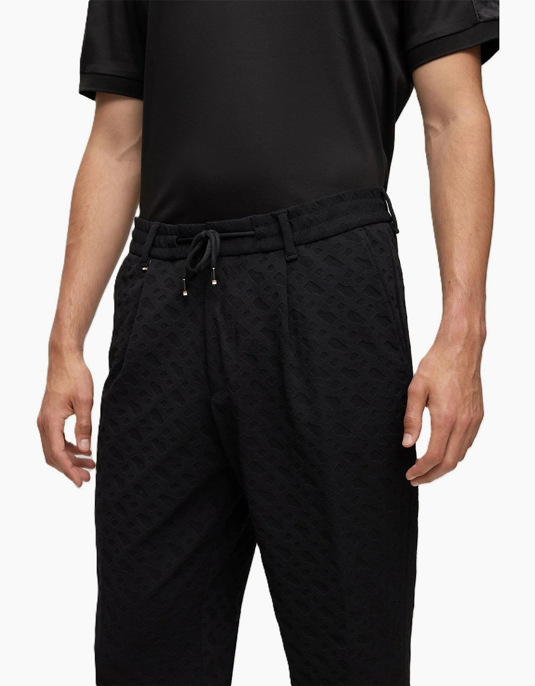 Perin Slim All Over Logo Patterned Chinos
