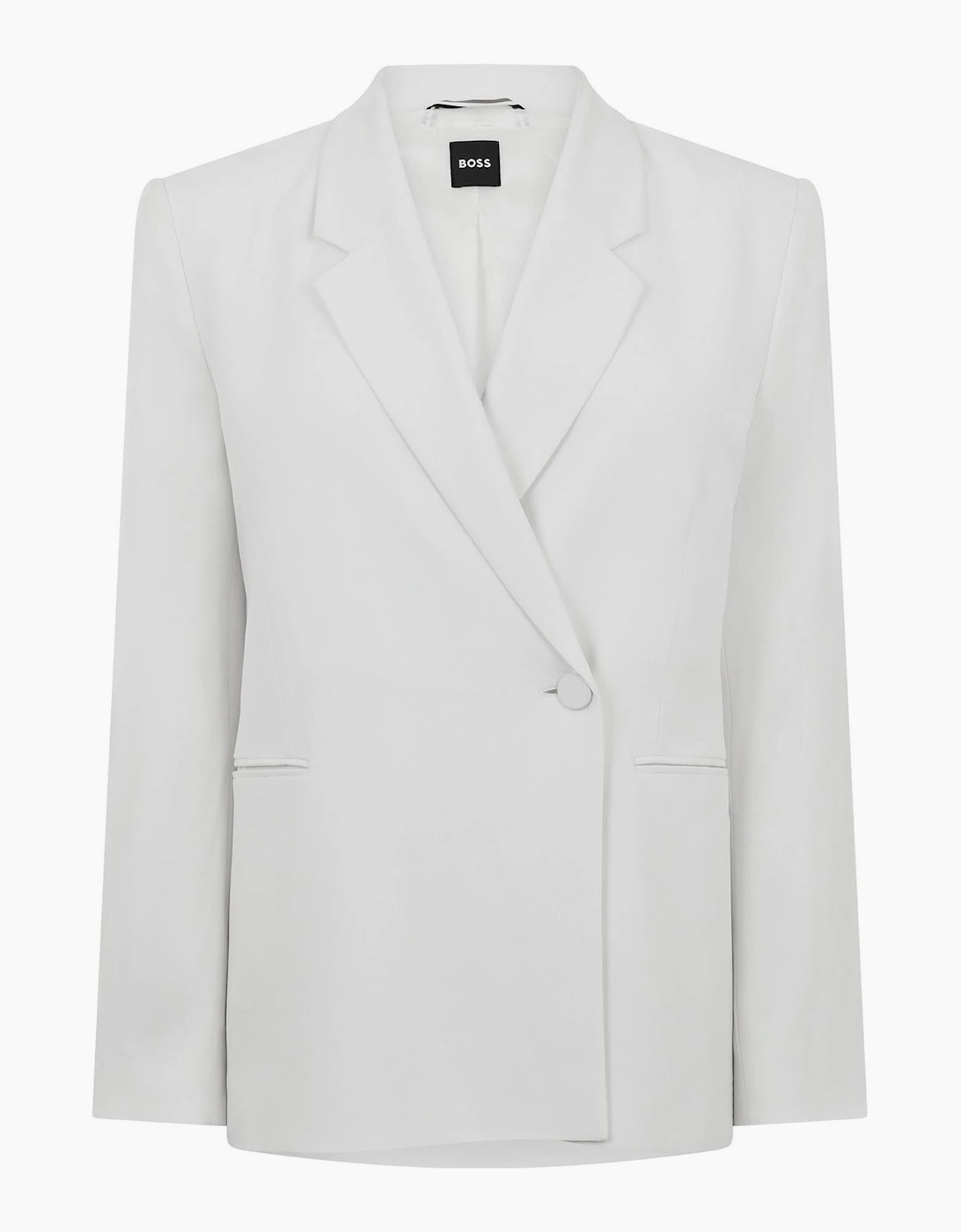 Solid Patterned Notch Collared Blazer, 3 of 2