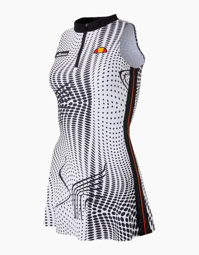 Cally Zip Neck Sleeveless Mini Dress