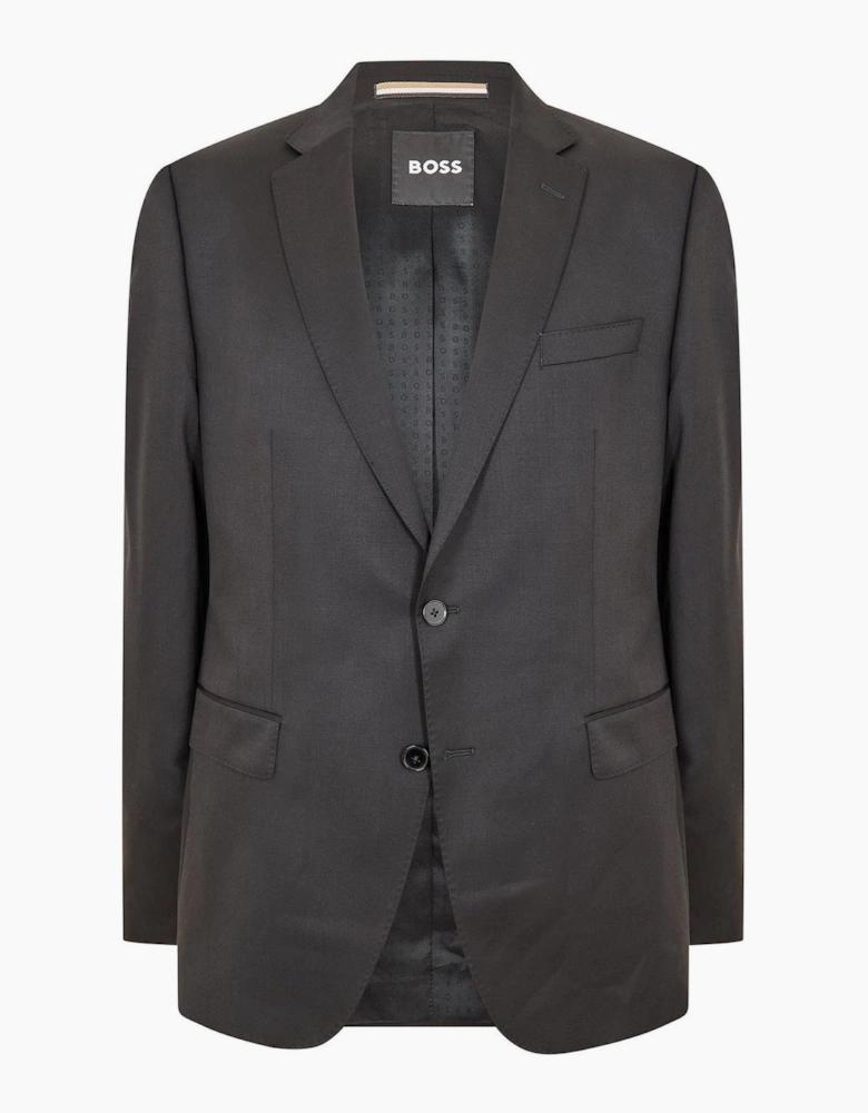 Solid Patterned Notch Collared Blazer with Flap Pocket