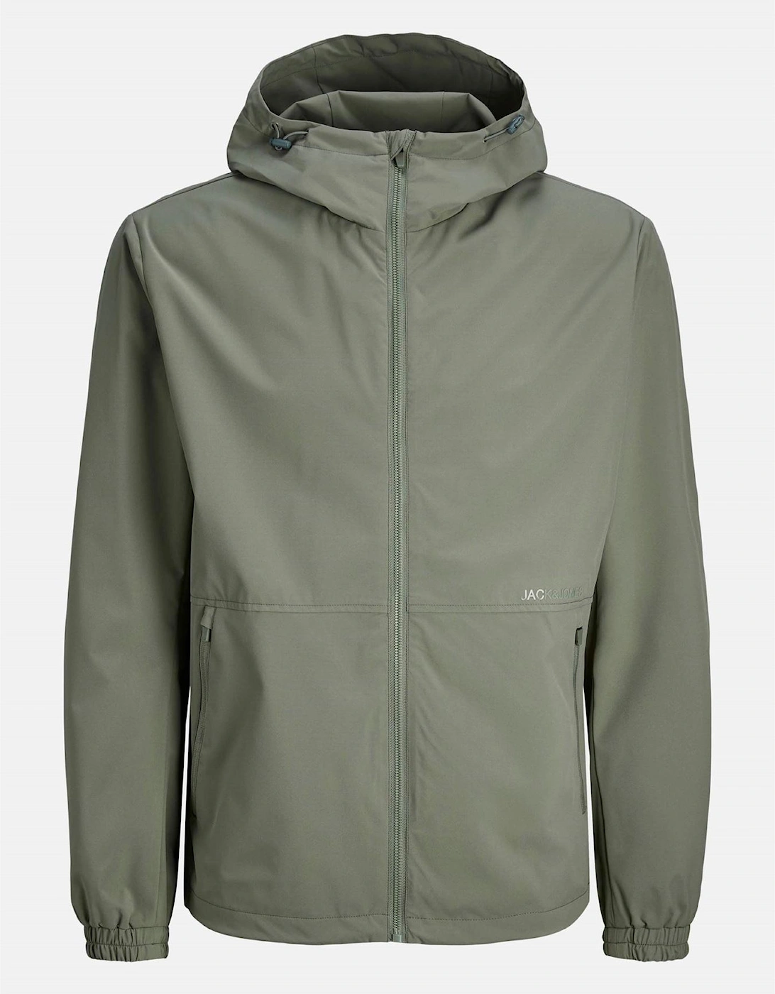 Hooded Windbreaker with Printed Logo and Zipped Pocket, 7 of 6
