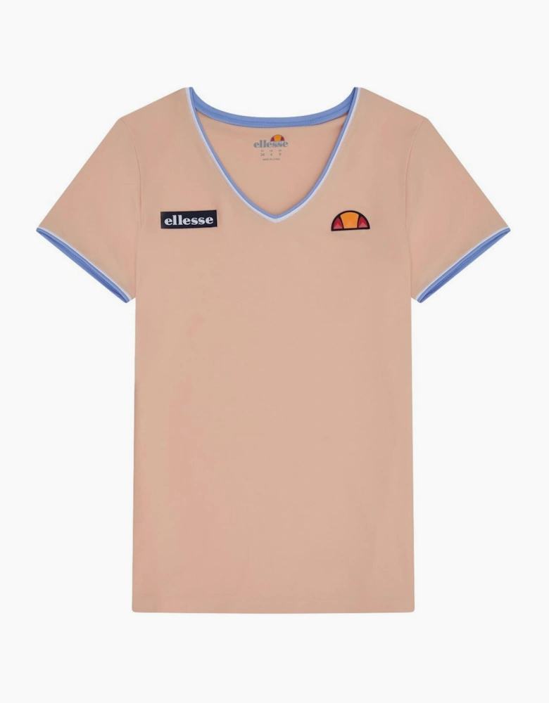 V-Neck Short Sleeve Jersey T-Shirt