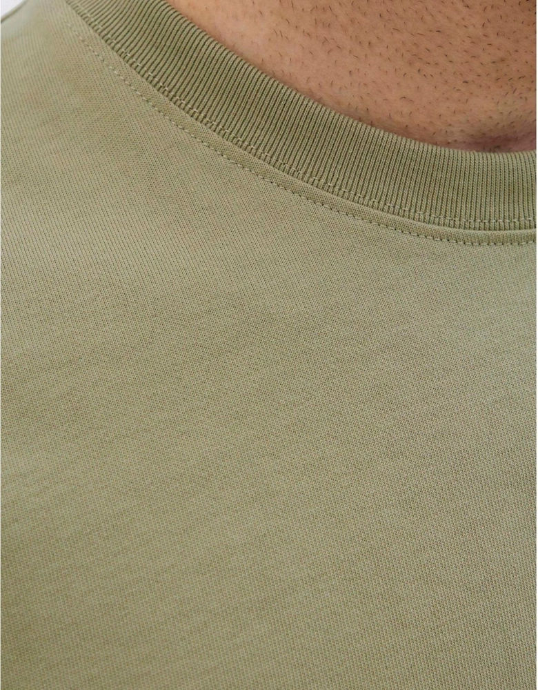 Embroidered Crew Neck Short Sleeve Jersey T-Shirt