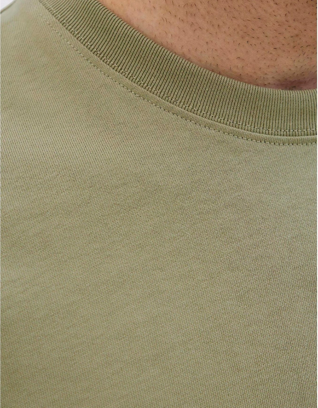Embroidered Crew Neck Short Sleeve Jersey T-Shirt