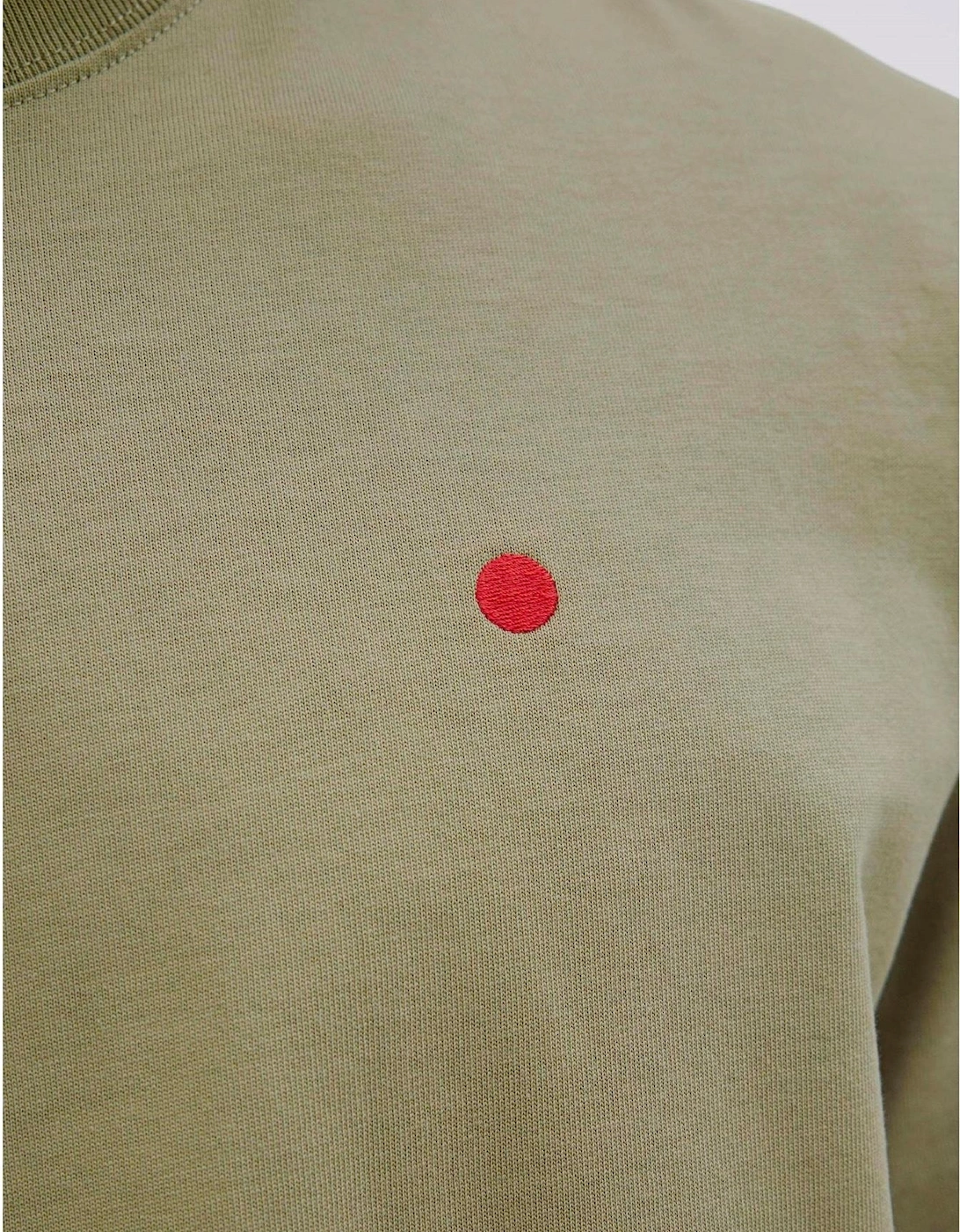 Embroidered Crew Neck Short Sleeve Jersey T-Shirt