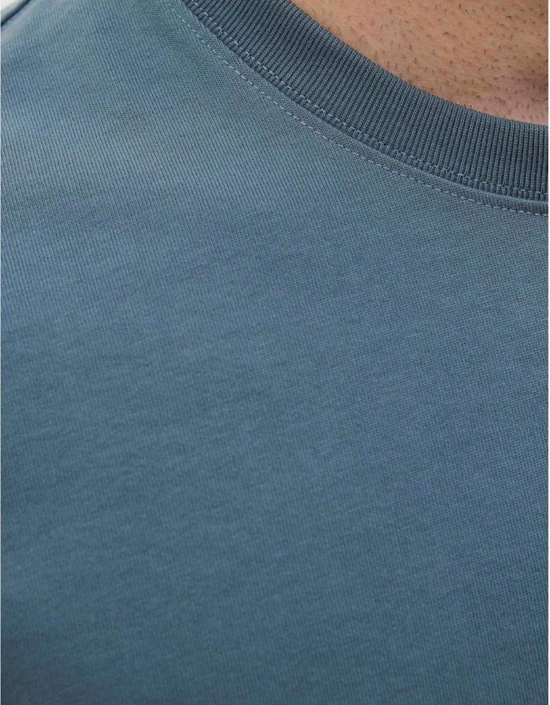 Embroidered Crew Neck Short Sleeve Jersey T-Shirt
