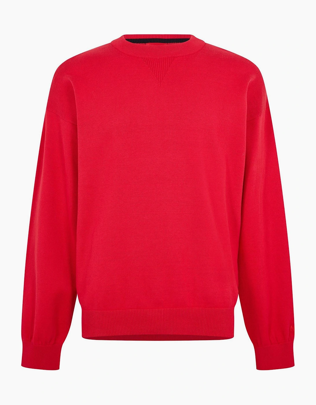 Hugo Boss Men's Pink Crew Neck Ribbed Collar Long Sleeve Sweatshirt  38 M