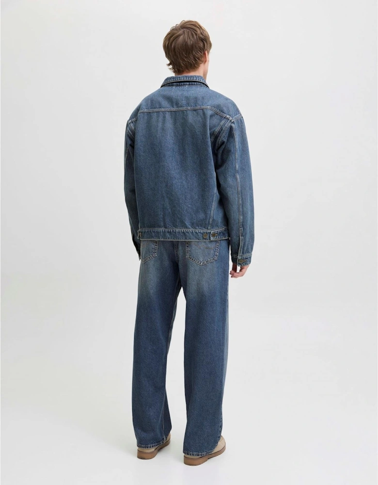 Wide Leg Mid Rise Jeans