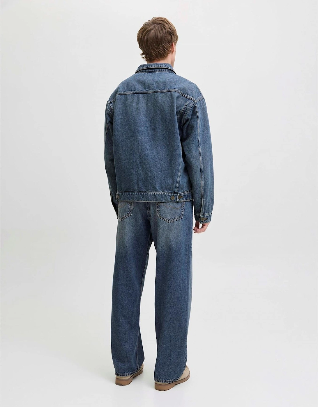 Wide Leg Mid Rise Jeans