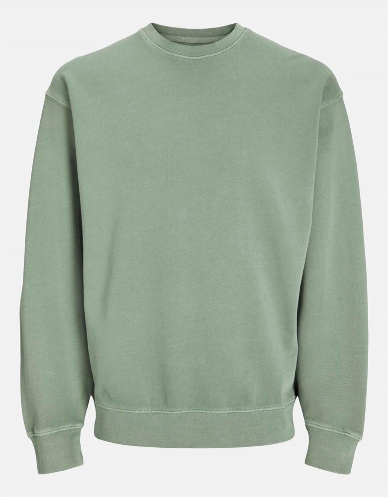Faded Crew Neck Drop Shoulder Sweatshirt