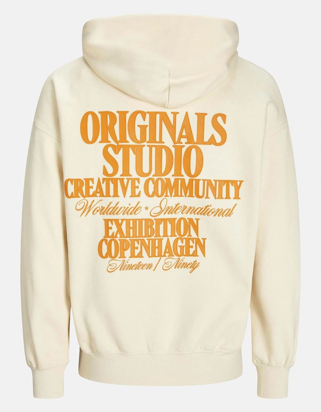 Lettering Hooded Neck Long Sleeve Sweatshirt