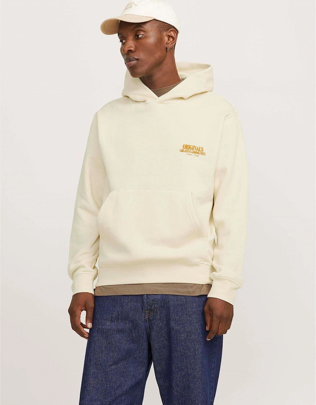 Lettering Hooded Neck Long Sleeve Sweatshirt