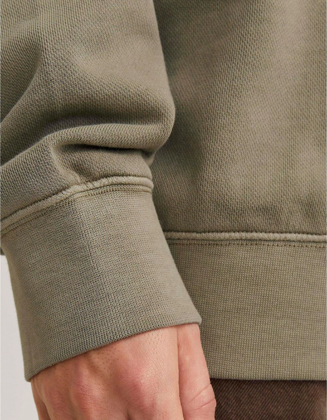 Faded Crew Neck Drop Shoulder Sweatshirt