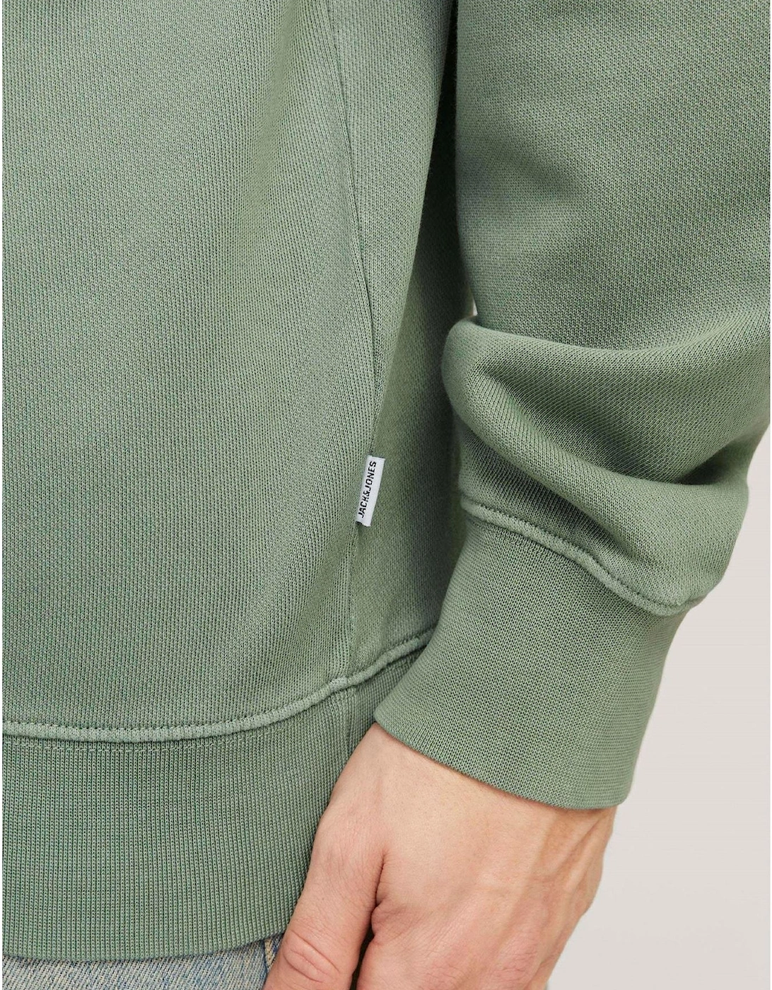 Faded Crew Neck Drop Shoulder Sweatshirt