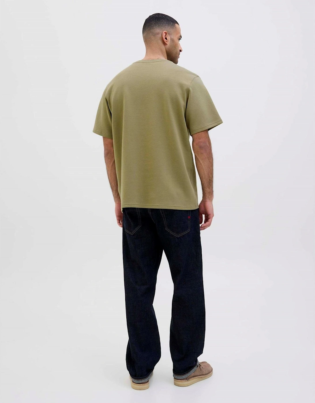 Text Graphic Crew Neck Short Sleeve Jersey T-Shirt
