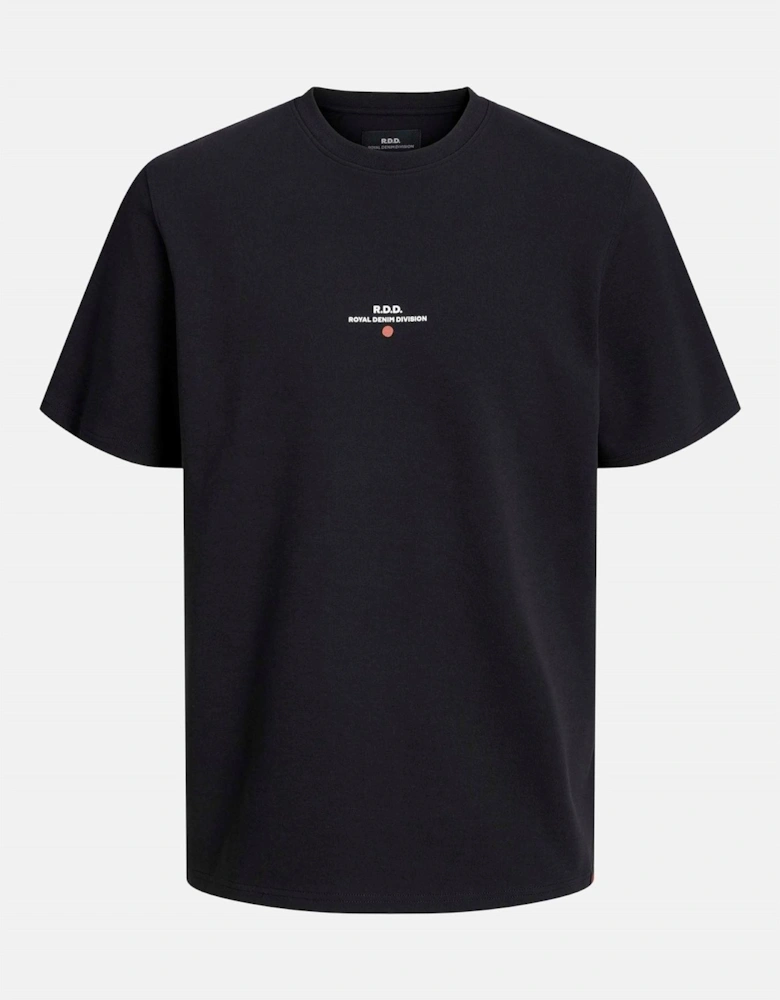 Text Graphic Crew Neck Short Sleeve Jersey T-Shirt