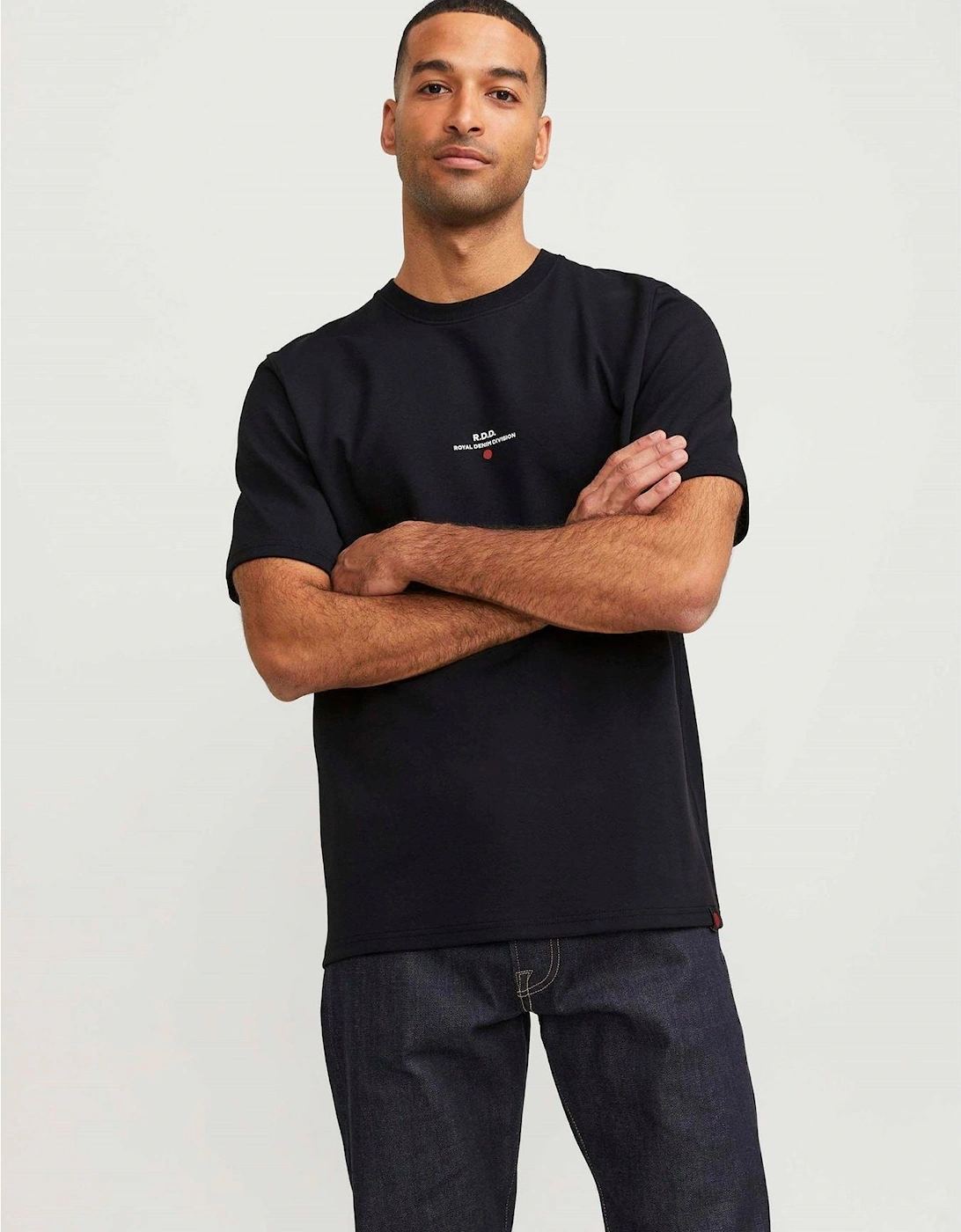 Text Graphic Crew Neck Short Sleeve Jersey T-Shirt