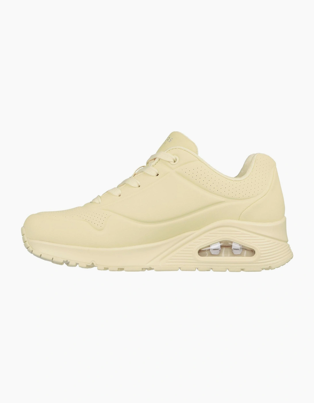 Womens Pastel Durabuck Lace Up Fash Low Top Trainers