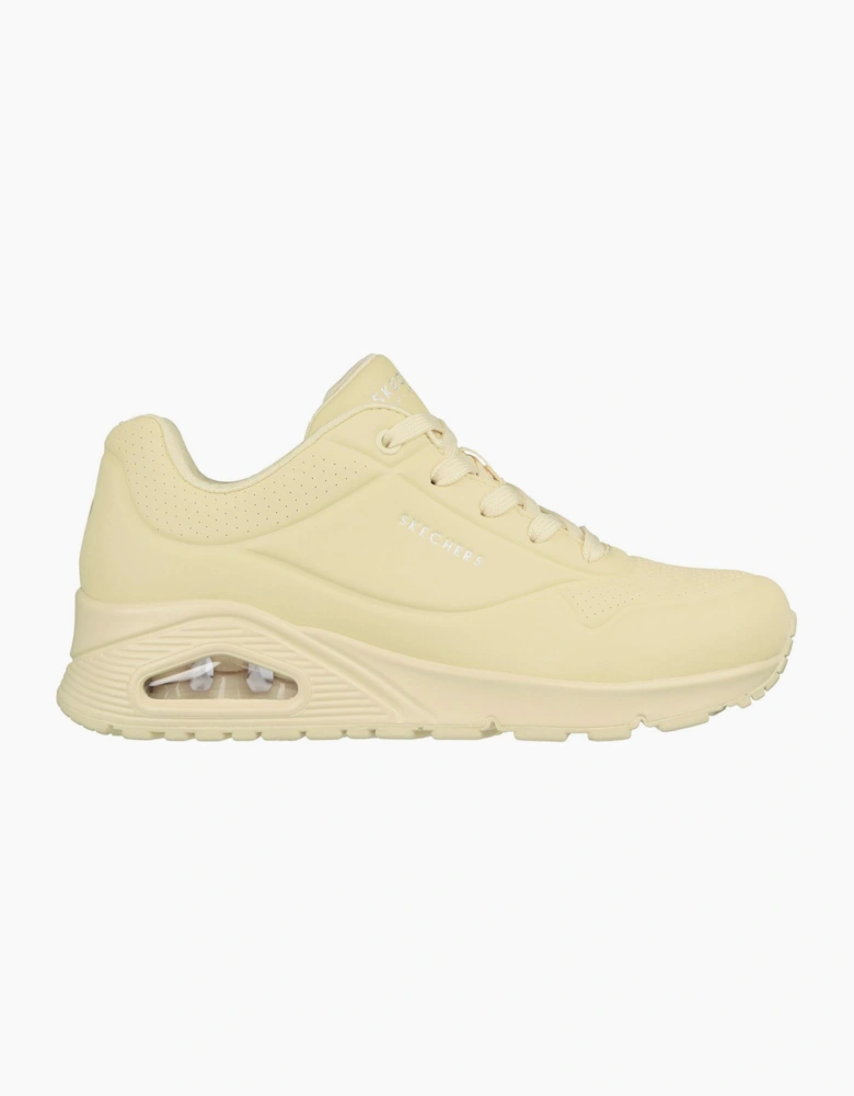 Womens Pastel Durabuck Lace Up Fash Low Top Trainers