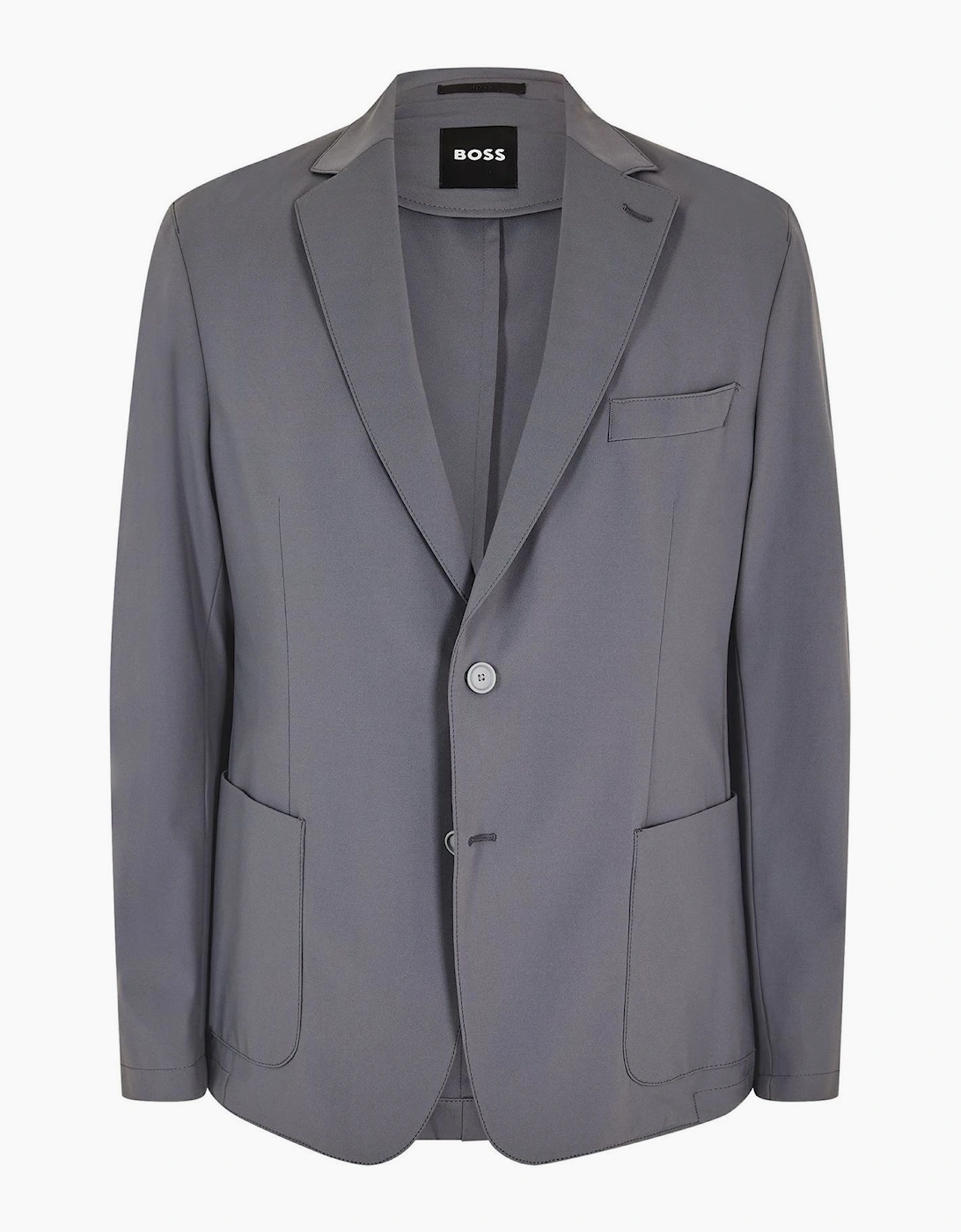 Hanry Solid Patterned Chest Pocket Blazer