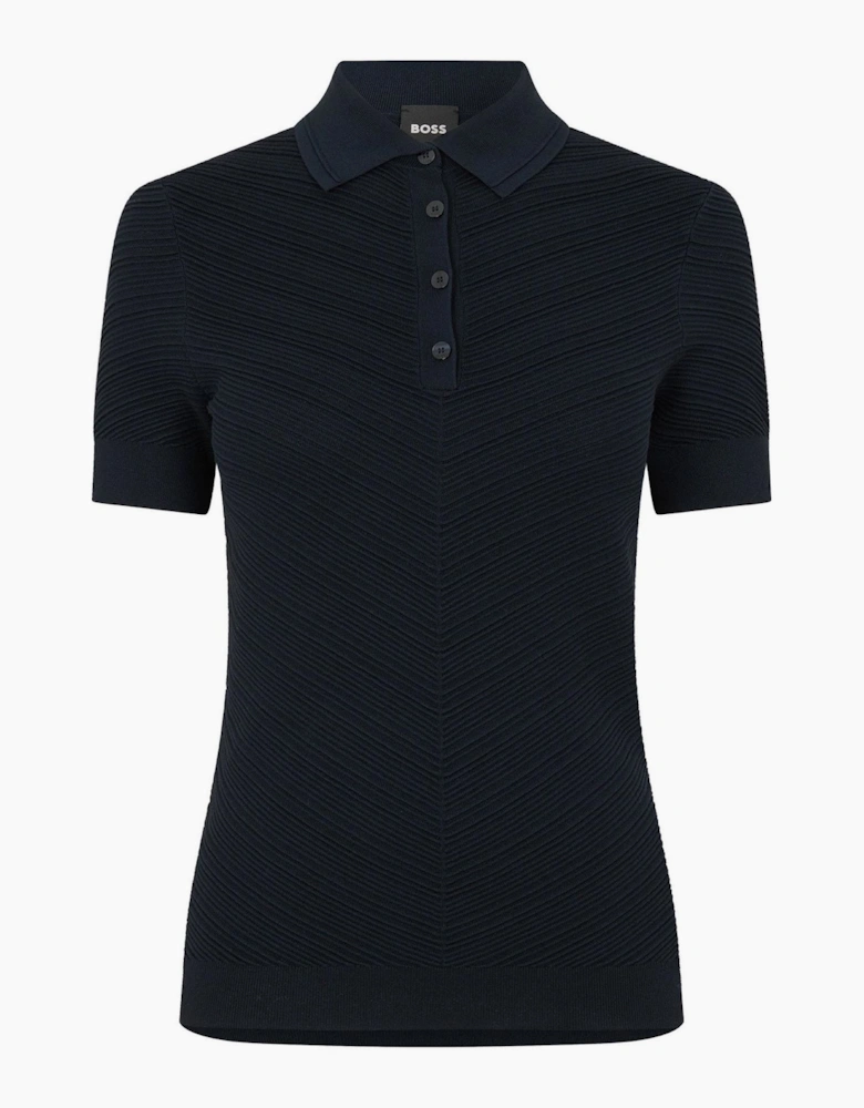 Collared Neck Short Sleeve Jersey Polo Shirt